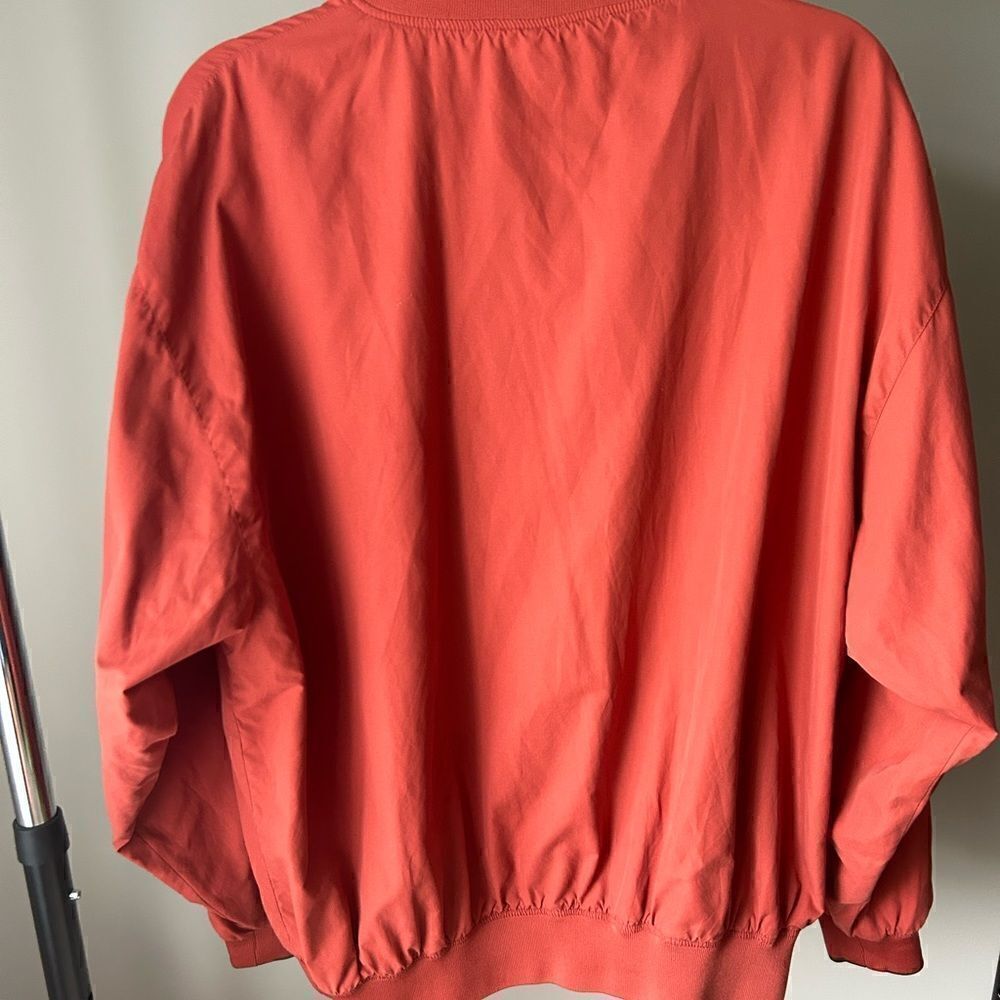 Cabela’s Men’s Rust Orange Outdoor V-neck Long Sleeve Pullover Shirt Size Large - Picture 6 of 7